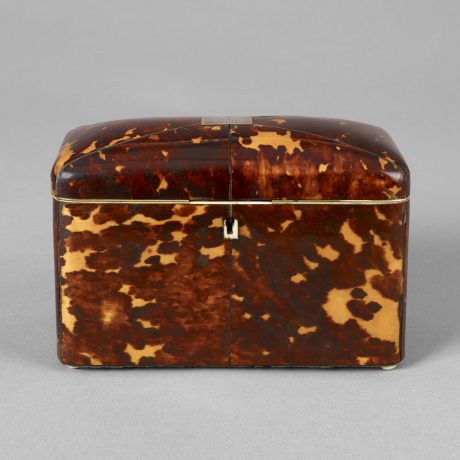 Tortoise-Shell Tea Caddy